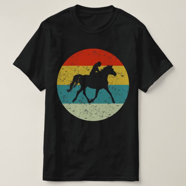 T-shirt fille équitation (Design devant)