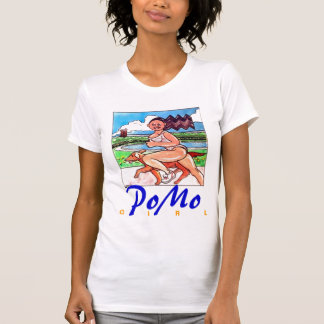 T-shirt Fille et chien de PoMo