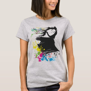 T-shirt Fille et couleurs.