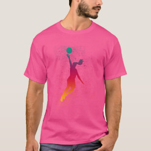 T-shirt Fille et femme de basket-ball Ado de la mise en pl