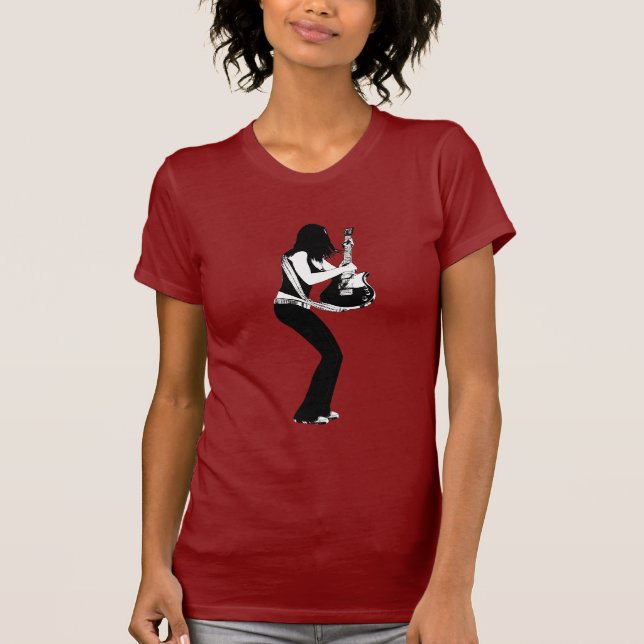 T-shirt Fille et guitare (Devant)