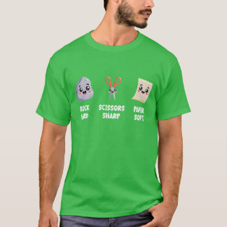 T-shirt Fille étudiante Pierre Feuille Ciseaux drôle de le