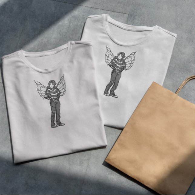 T-shirt Fille Fée décontractée Et Moderne (Créateur téléchargé)