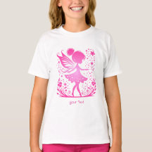 T-shirt fille fée fleurie