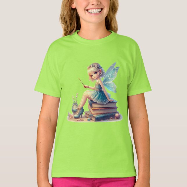 T-shirt Fille fée magique Retour à l'école fille (Devant)