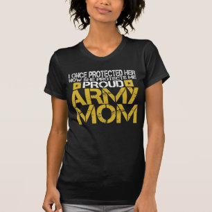 T-shirt Fille fière de maman d'armée