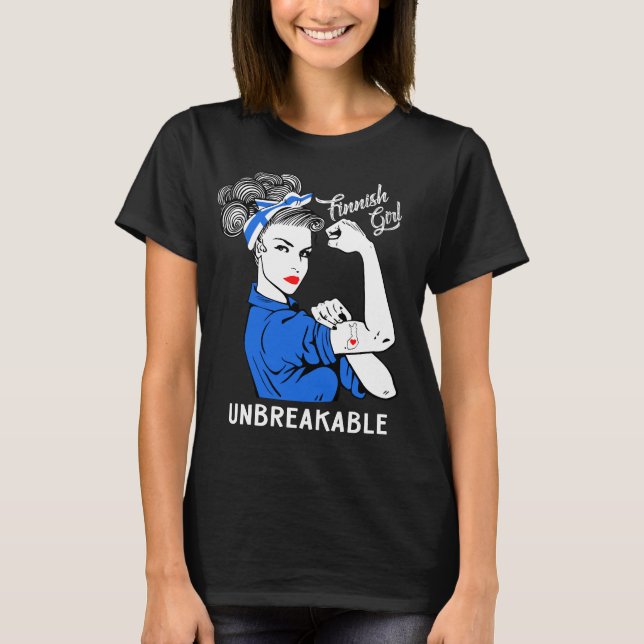 T-shirt Fille finlandaise incassable (Devant)
