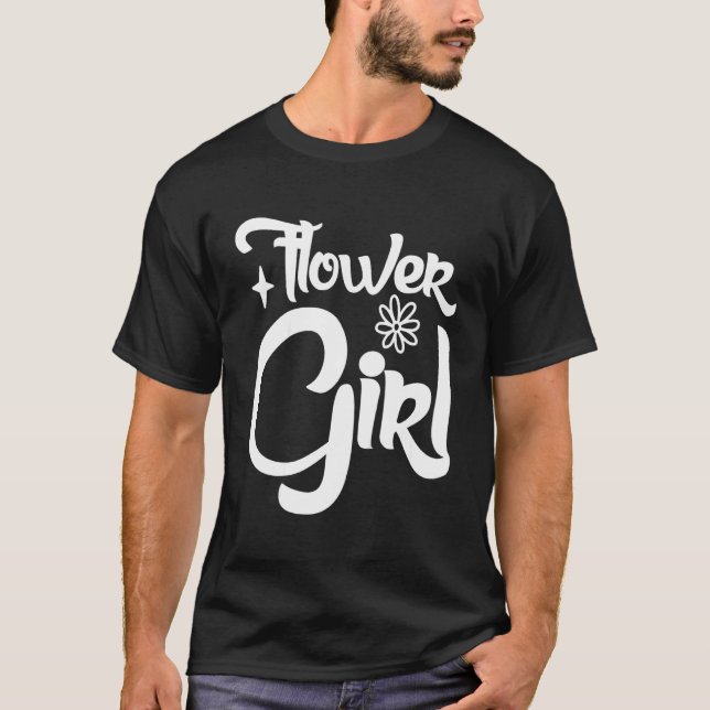 T-shirt Fille Fleur Enfant Allumette Mignonne Pour Pa Bach (Devant)