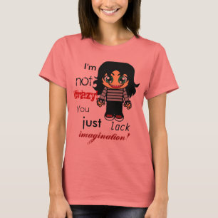 T-shirt Fille folle d'Emo