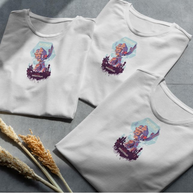 T-shirt Fille futuriste Cyber Urbain (Créateur téléchargé)