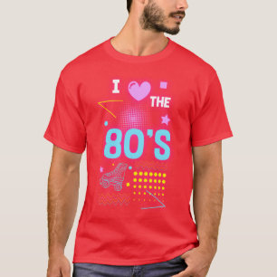 T-shirt Fille geek vintage néon
