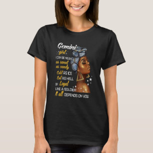 T-shirt Fille Gemini Anniversaire Mai Ou Juin Femmes