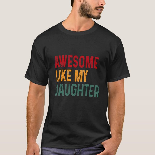 T-shirt Fille géniale masculine (Devant)