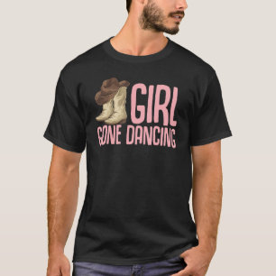 T-shirt Fille Gone Dancing Line Dancer Femmes Bottes Ligne