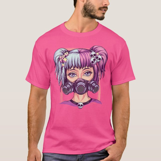 T-shirt Fille gothique pastel Steampunk créative Cyber Pun (Devant)