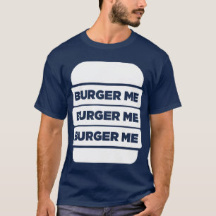 T-shirt Fille Grillée Burger Me BBQ Fast Food Fille Hambur