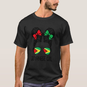 T-shirt Fille guyanienne Cheveux décoiffés Fierté de la Gu