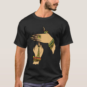 T-shirt Fille Hands Desi Bollywood Sarcastique Hindi Punja
