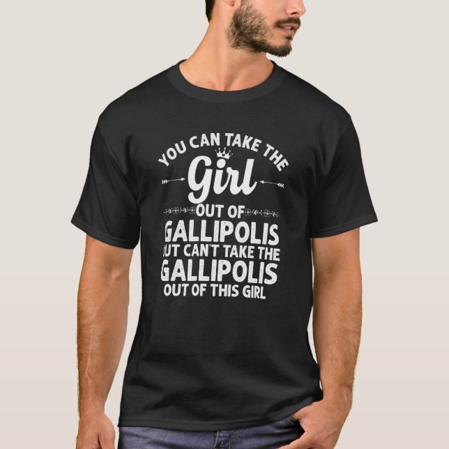 T-shirt Fille Hors De Gallipolis Oh Ohio Funny Home Roots  (Devant)