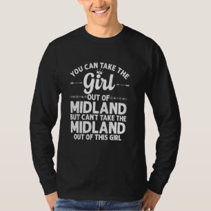 T-shirt Fille Hors De Midland Nc Caroline Du Nord Funny Ho