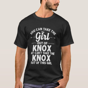 T-shirt Fille Hors Du Knox Dans L'Indiana Drôle Racines Do