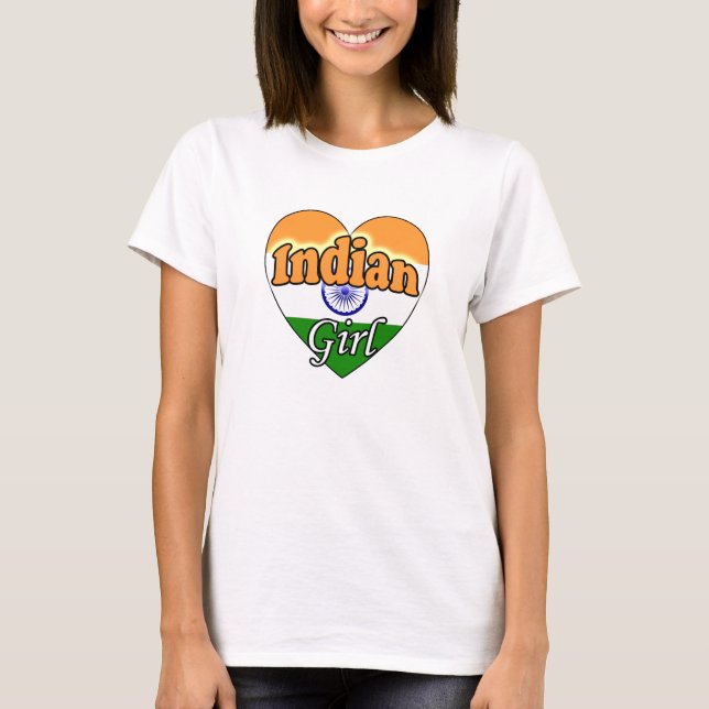 T-shirt Fille indienne (Devant)