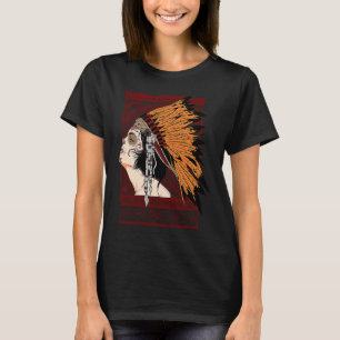 T-shirt Fille Indienne Aztec Arrow Plumes Lizard
