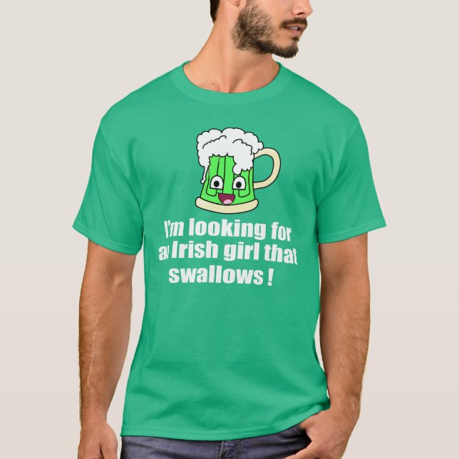 T-shirt Fille irlandaise qui avale (Devant)
