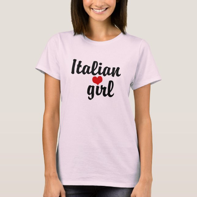 T-shirt fille italienne (Devant)
