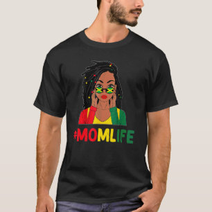 T-shirt Fille Jamaïcaine Cheveux Décoiffés Vie de Maman Dr