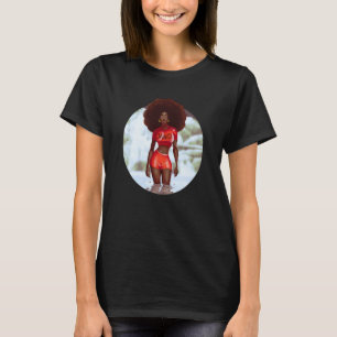 T-shirt Fille jamaïcaine marchant dans l'eau Fille jamaïca
