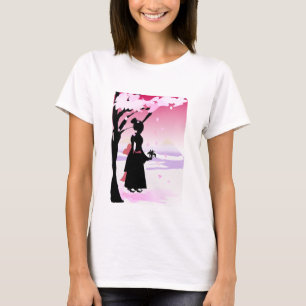 T-shirt Fille japonaise de kimono