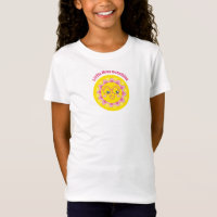 T-shirt fille joli Sunshine Jaune