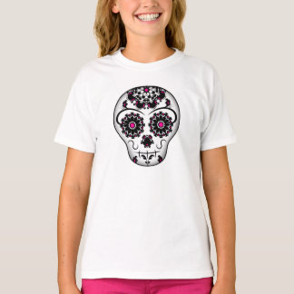 T-shirt Fille jour du crâne de sucre mort pour les enfants