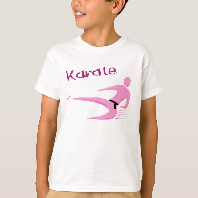 T-shirt fille karaté (Devant)
