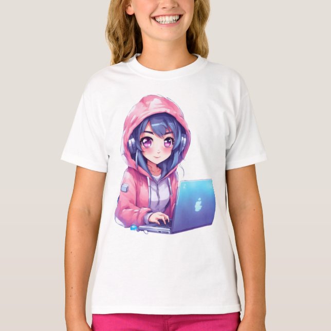 T-shirt Fille Kawaii (Devant)