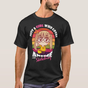 T-shirt Fille Kawaii d'anime pour les amateurs d'anime e
