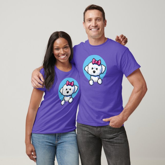 T-shirt fille KiniArt Bichon Frise (Unisexe)