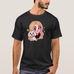 T-shirt Fille Labrador Rétro Chien Princesse Retriever Enf
