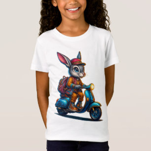 T-Shirt Fille Lapin Aventure