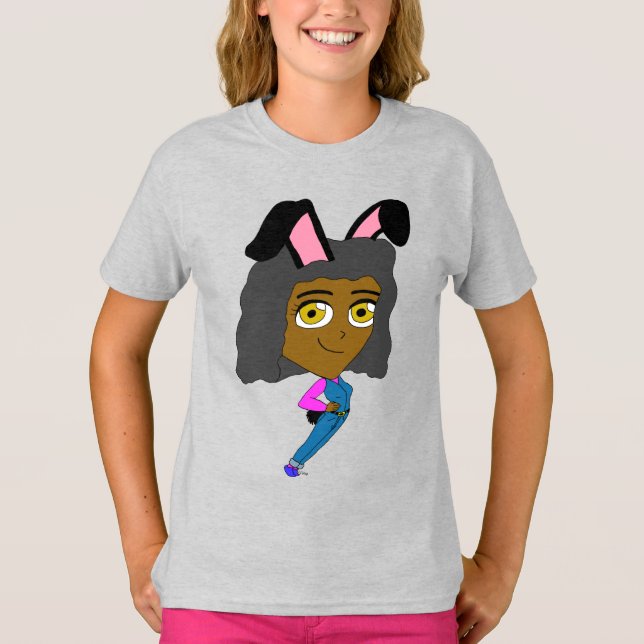 T-shirt fille lapin chibi   (Devant)