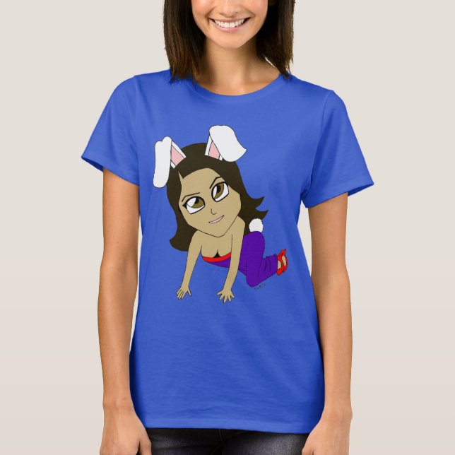 T-shirt fille lapin chibi  (Devant)