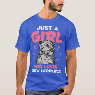 T-shirt Fille léopards de neige Kitten et Amoureux des cha