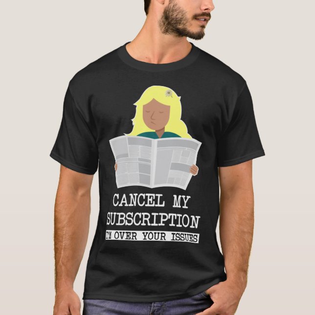 T-SHIRT FILLE LIRE ANNULER MON ABONNEMENT - JE SUIS SUR VO (Devant)