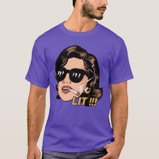 T-shirt Fille LIT Vintage Bande dessinée drôle des années