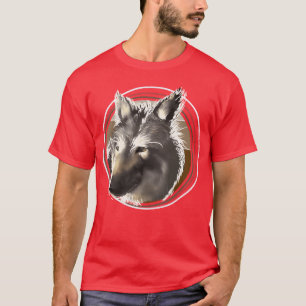T-shirt Fille Loup Arctique Gris
