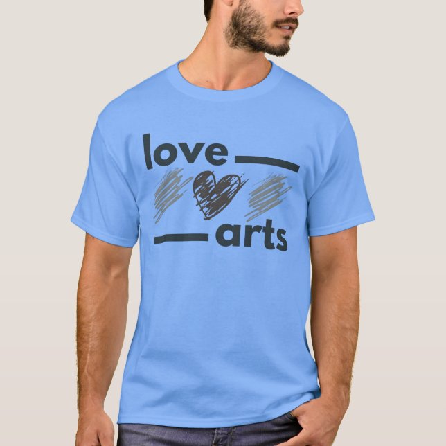 T-shirt Fille Love Arts (Devant)