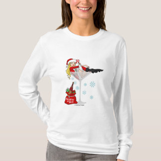 T-shirt Fille martini de Père Noël