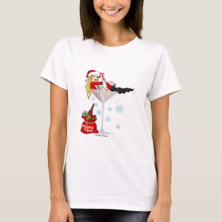 T-shirt Fille martini de Père Noël