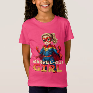 T-Shirt Fille merveilleuse : Confiante, mignonne et forte
